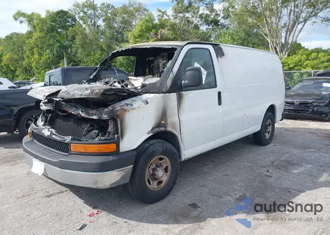 2008 Chevrolet Express Work Van from USA, damaged, VIN 1GCHG35K581128041
